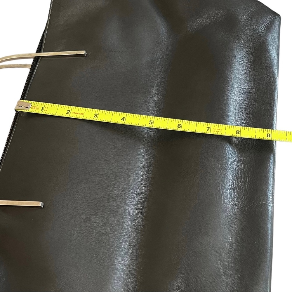 Nebuloni by Flavio Zanasca Made in Italy Genuine Leather Black Tote Bag - Picture 13 of 13